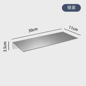 酒店工程不锈钢单层置物架一字板层架304浴室洗漱台杯架子隔板