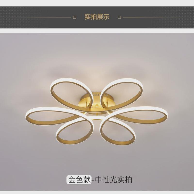 现代设计师客厅超亮北欧创意个性睡房间花朵造型卧室时尚吸顶灯具