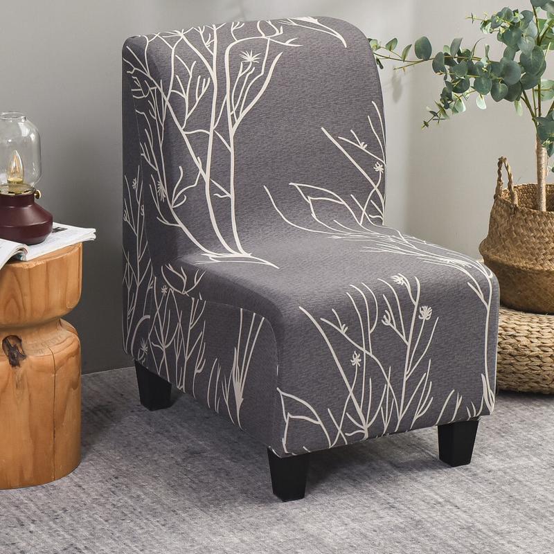 9WOR弹力无扶手单人沙发套罩全包套笠垫巾儿童小凳独个座椅套