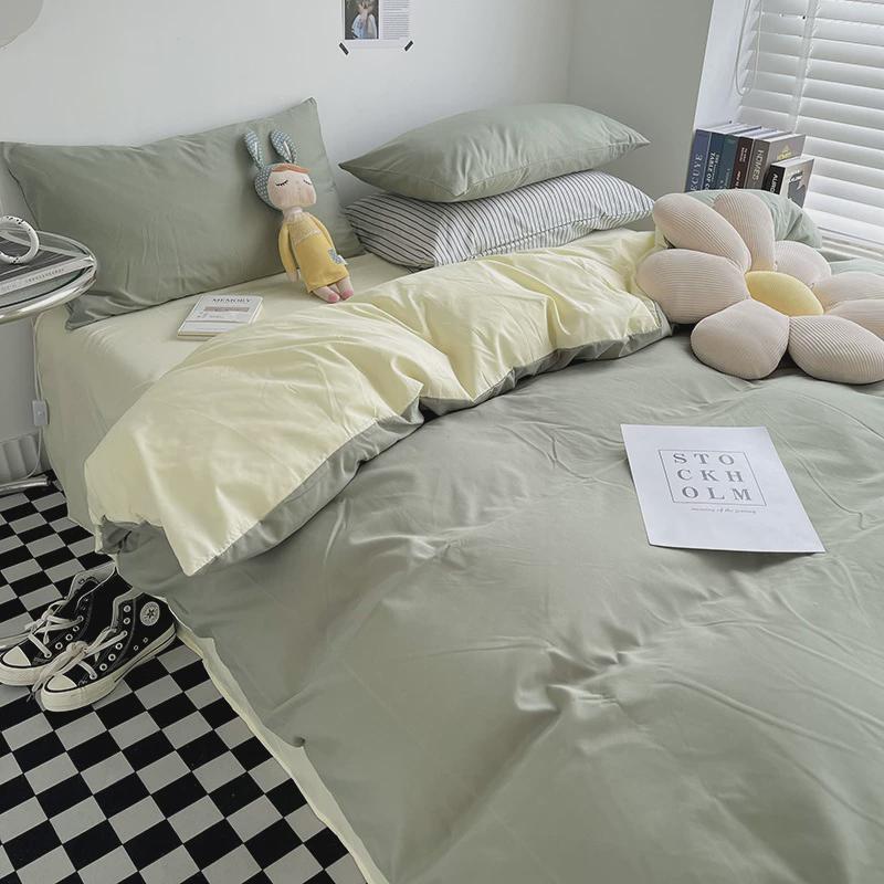 加厚磨毛床单加绒2*2.3米学生宿舍单人被套单件三件套ins月光雾蓝