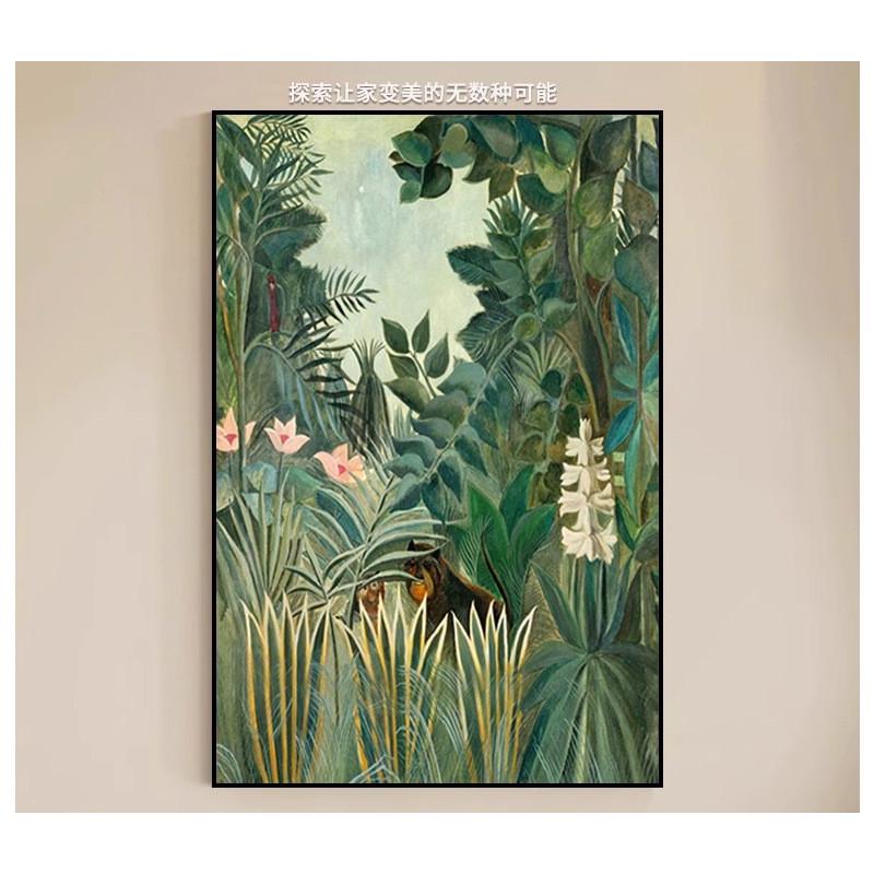 装饰画挂画潮流个性热带雨林喷绘背景现代喷绘沙发高清画创意