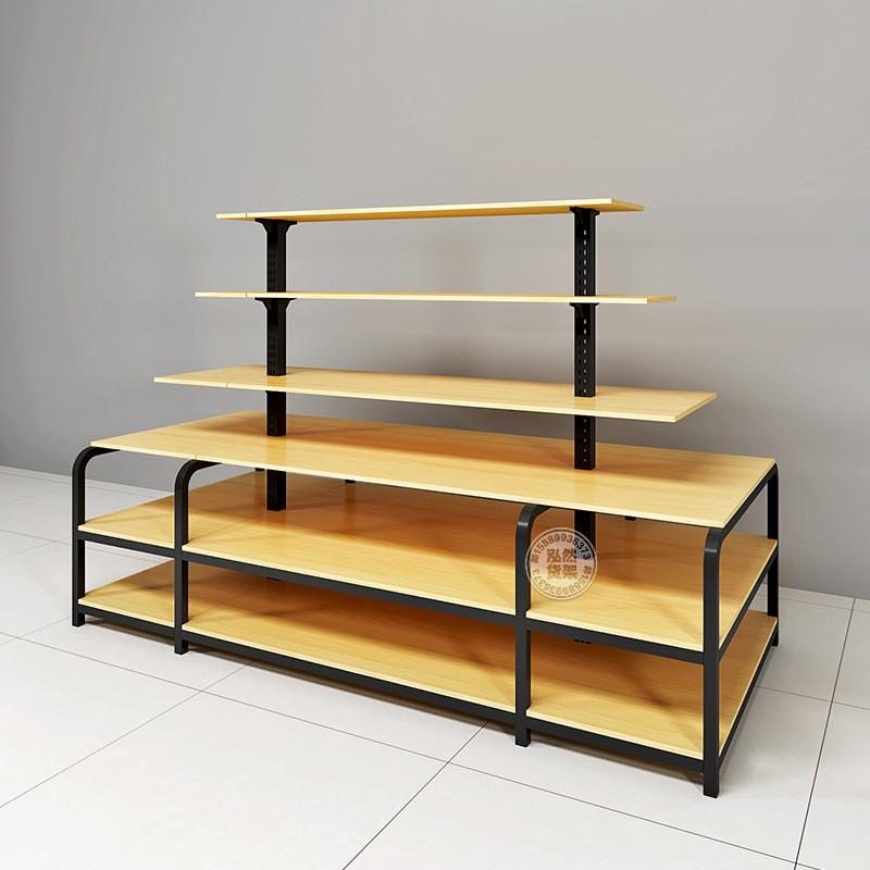 货物用的货架展示架学习办公用品文具店展示架书店钢木货柜陈列架