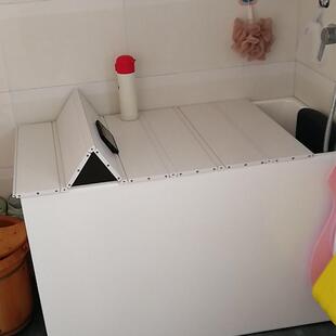 7yx批发浴缸盖折叠式保温盖防尘浴缸泡浴洗澡盆支架盖板洗澡架浴