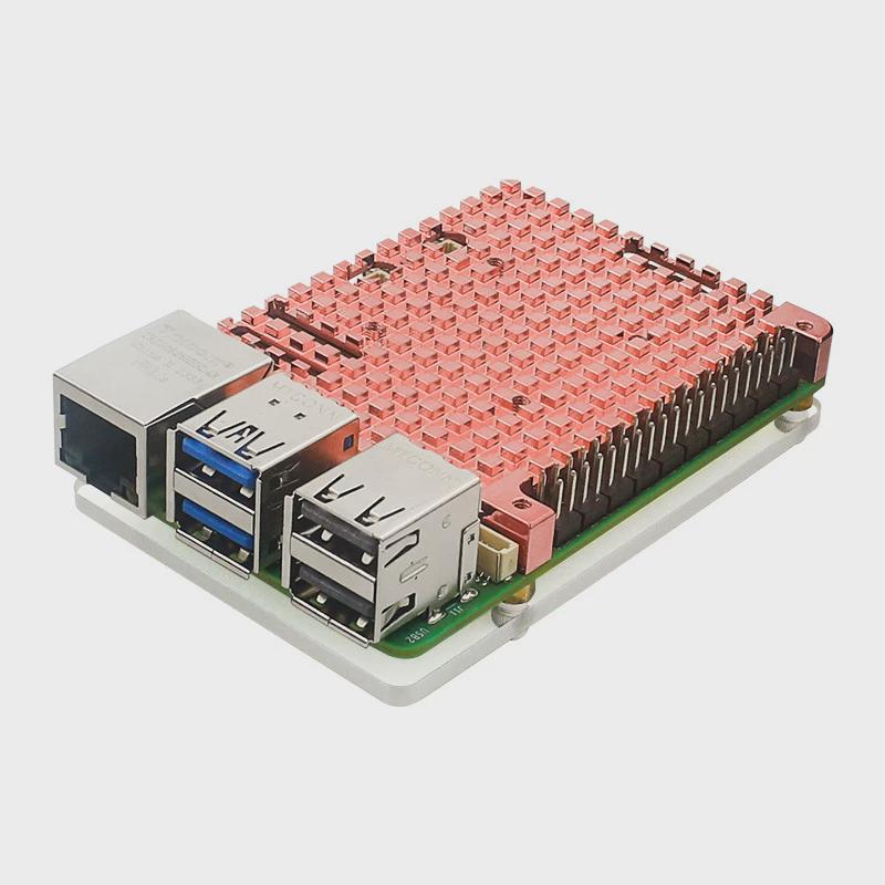 树莓派5代纯铜散热片pi5被动散热冷却器raspberrypi5b全铜散热器