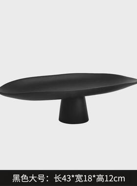 水果盘轻奢高档客厅茶几托盘高脚艺术展示盘软装高级感摆件装饰品