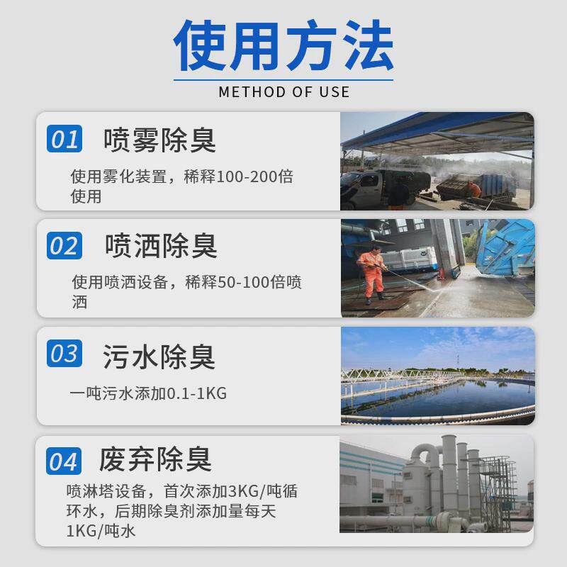 植物养殖场液除臭剂旱公厕化粪便池工业污水厂垃圾站氨气分解去味