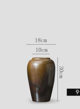酒店客厅电视柜陶瓷花瓶摆件中式复古装饰陶罐落地大瓷瓶居家桌面