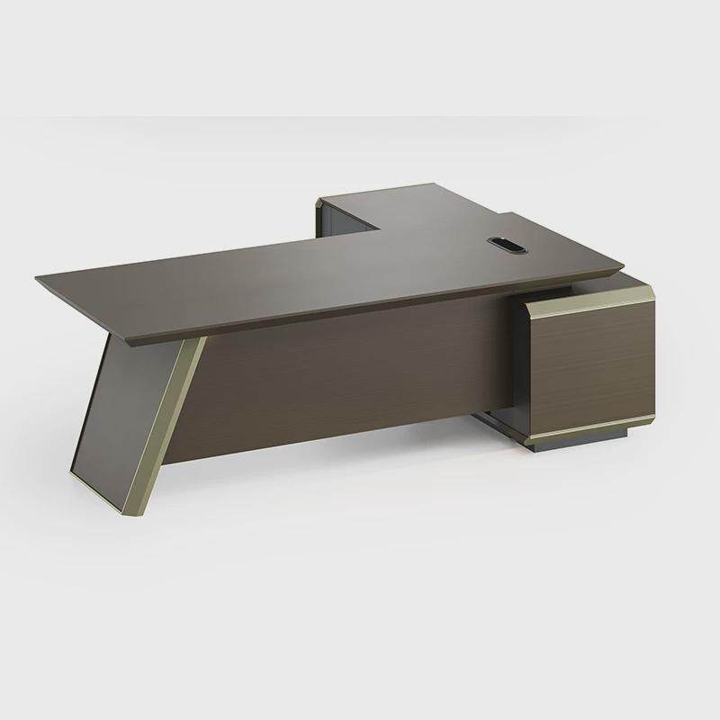 老板桌小型简约版式经理1人位主管单人办公桌椅柜组合总裁大班桌