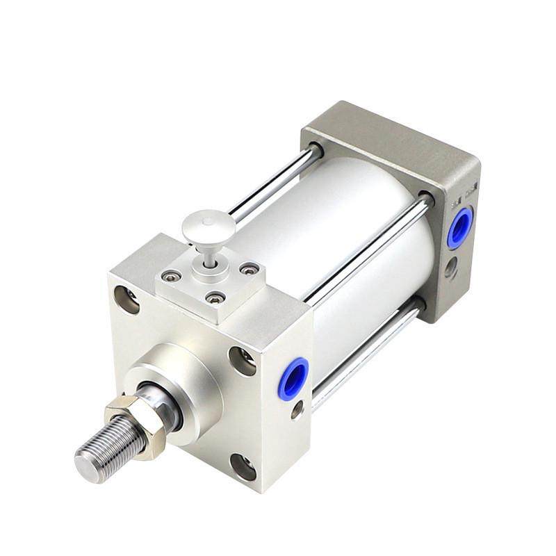 锁气缸sclf32/40/50/63/80x50-100-200-300-500s前带锁标准气缸