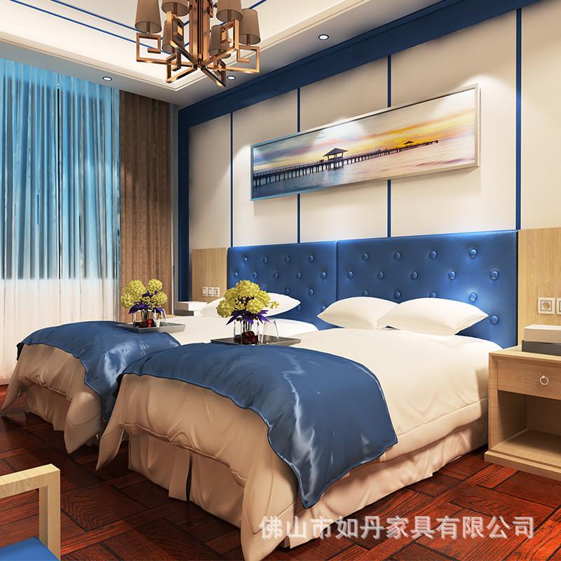 佛山厂家酒店家具标间家具宾馆床家具会所别墅民宿酒店床公寓全套