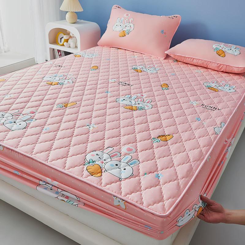 OJ8F防水床笠隔尿床罩2024新款夹棉床垫保护套防尘床单儿童隔尿垫