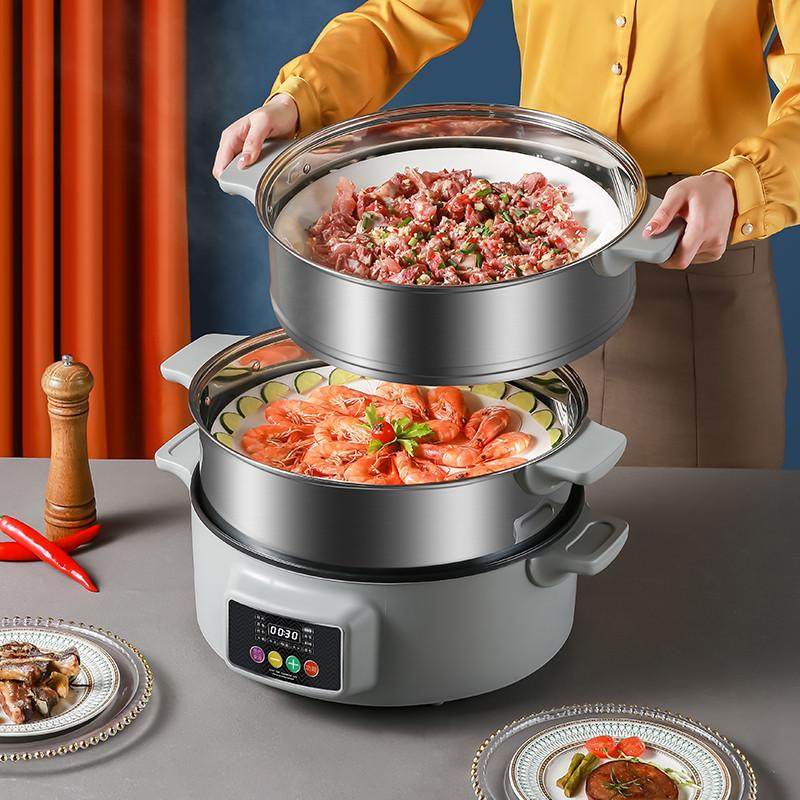 电蒸锅用大容量不锈钢蒸笼特大号商用三多层蒸馒头包子蒸鱼神器