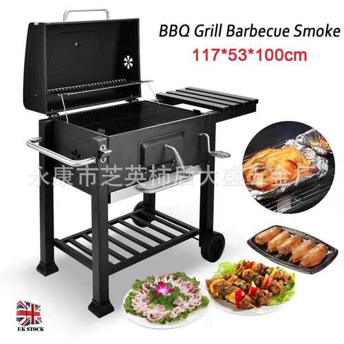 热销bbq是工厂我大方炉庭院户外大型环保四方烧烤炉大容量闷烤炉