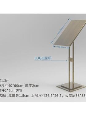 dingzhi铁质灯箱折叠资料架报刊架