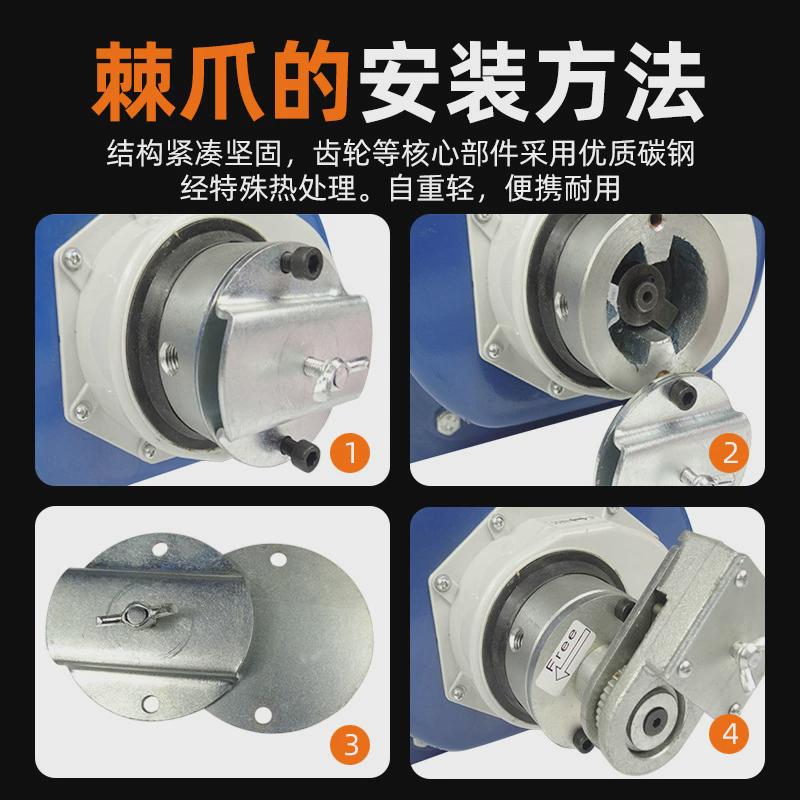 重型绞盘手摇绞盘手动带卷扬机自锁式手摇绞盘绞盘刹车1吨2t3t