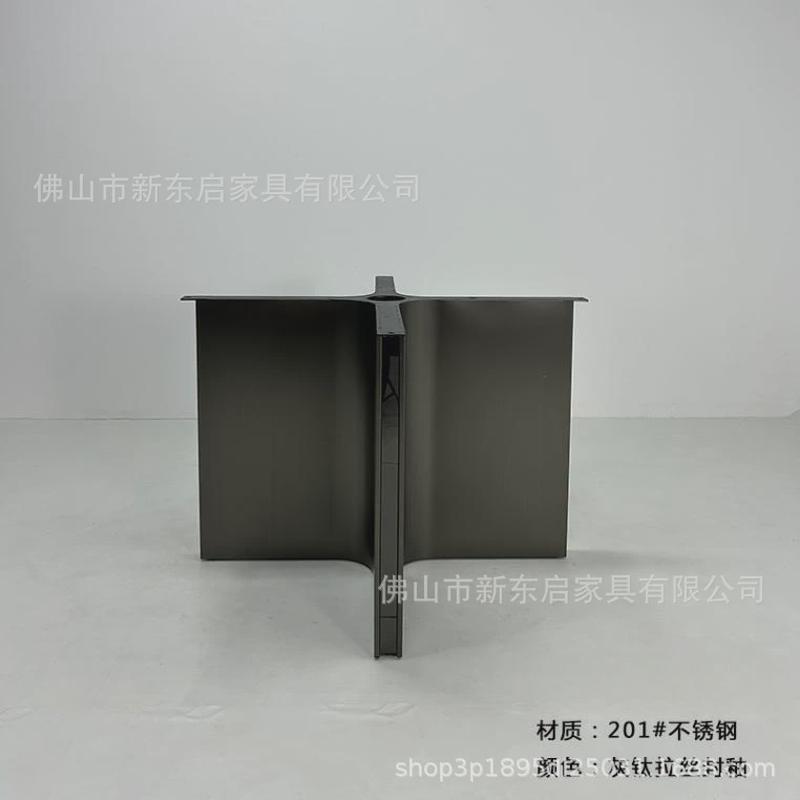 奢石餐桌脚大理石餐桌板餐桌腿不锈钢餐桌脚架岩五金圆桌桌脚