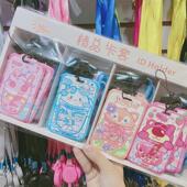 可爱卡通 20p盒装 推拉卡套挂绳挂脖学生卡套批发接送卡公交卡