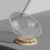 猫咪透明太空舱猫窝猫爬架实木PET猫屋球形木质猫产房四季 通用