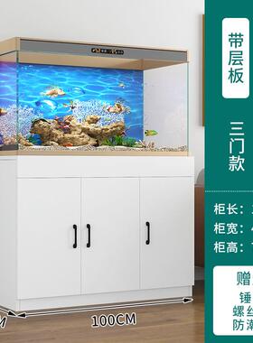水草缸鱼缸底柜隔断鱼柜超白缸底柜客厅地柜水族箱仿ada柜可