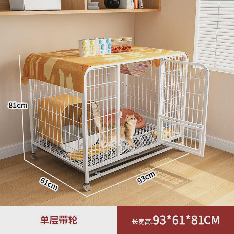 猫笼子家用室内带厕所一体超大自由空间单层双层别墅猫舍猫屋笼子