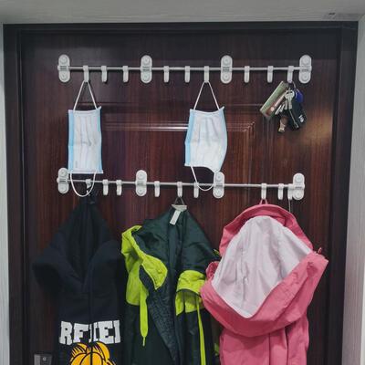 12N防盗门磁力挂钩门上衣架免打孔衣钩挂架钥匙雨伞收纳架免钉壁