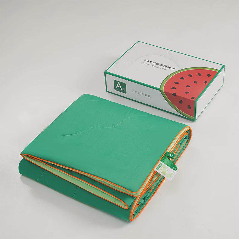 厂家直销西瓜被夏凉被可机洗丝滑薄被子凉感空调柔软礼品批发