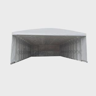 移动推拉雨棚汽车大排档帐篷停车遮阳蓬户外伸缩活动仓库雨棚