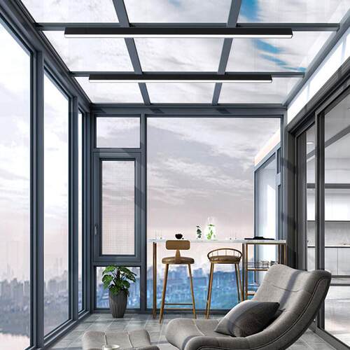 超亮长条灯玻璃阳光房专用灯长条形超薄阳台吸顶灯庭院雨棚屋檐灯