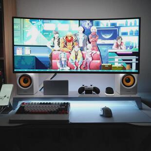 pcdock2/3代神光电脑显示器增高架多功能USB指纹识别Wifi蓝牙桌搭