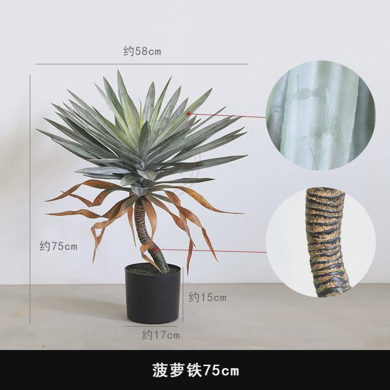 仿真芦荟龙舌兰剑麻沙生植物小棵绿植家居门店造景堆景装饰盆栽
