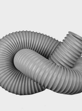 pvc灰色钢丝管工业吸尘管伸缩雕刻机通风排风管排气管除尘波纹管