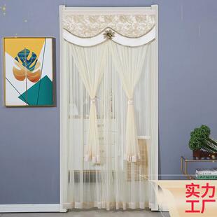 红门帘结婚高端婚房门卧室陪嫁婚用喜庆免打孔伸缩杆隔断帘隐私
