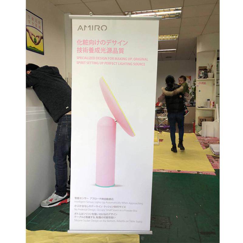 广告门喷绘写真型加厚加强塑钢易拉宝喷绘便携式易拉宝架子支架