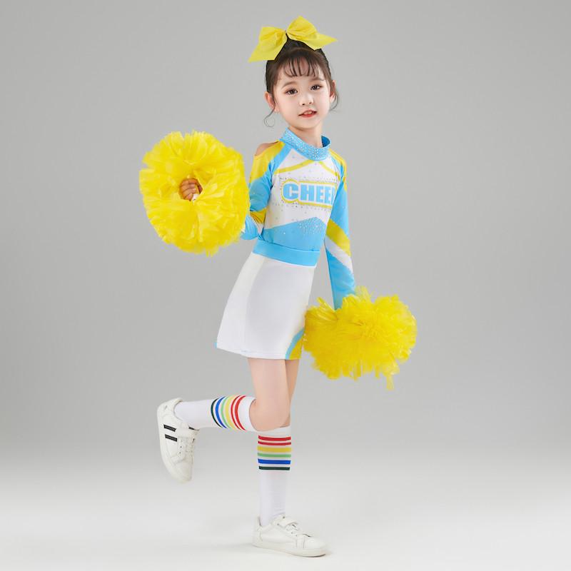 儿童啦啦操中小学生拉拉队表演服男女团体操舞蹈竞技比赛服