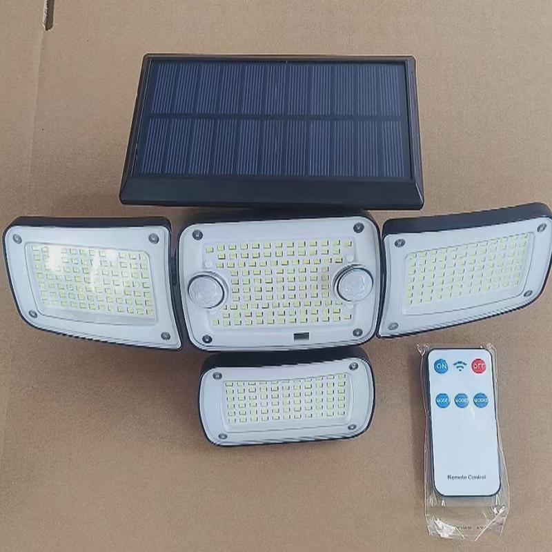 太阳能庭院农村家用照明人体感应路灯户外灯院子围墙防水壁灯