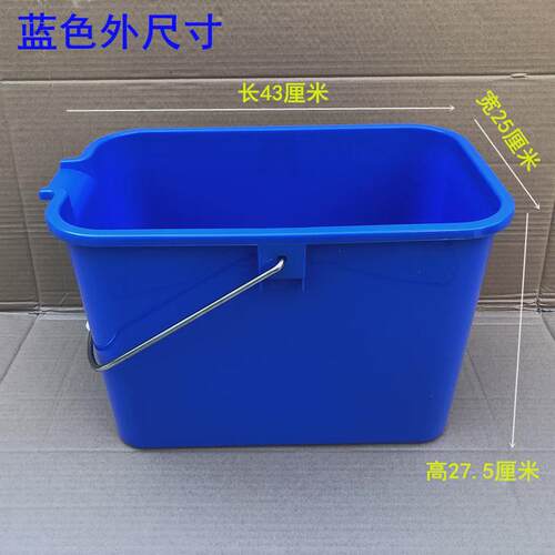 37N加厚手压地拖桶长方形塑料洗拖把手压海棉拖布挤水家用商用清