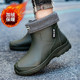 工作厨房胶鞋 短筒男款 新款 男士 防水水靴雨靴 防滑雨鞋 水鞋 户外时尚