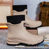 2025新款 防滑耐磨赶海钓鱼水鞋 男士 新款 防水雨靴 雨鞋 胶鞋 短筒男款