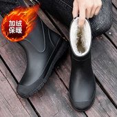 男士 高档水鞋 防水防滑新款 软底耐磨户外钓鱼雨靴男款 工作胶鞋 雨鞋