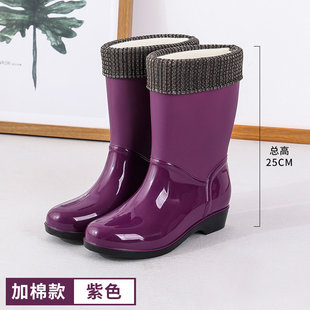 新型水靴雨靴女款2026新款雨鞋时尚外穿成人女士水鞋防水防滑胶鞋