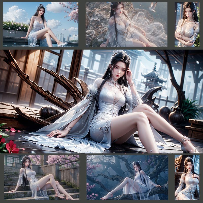 诛仙陆雪琪美女海报墙贴
