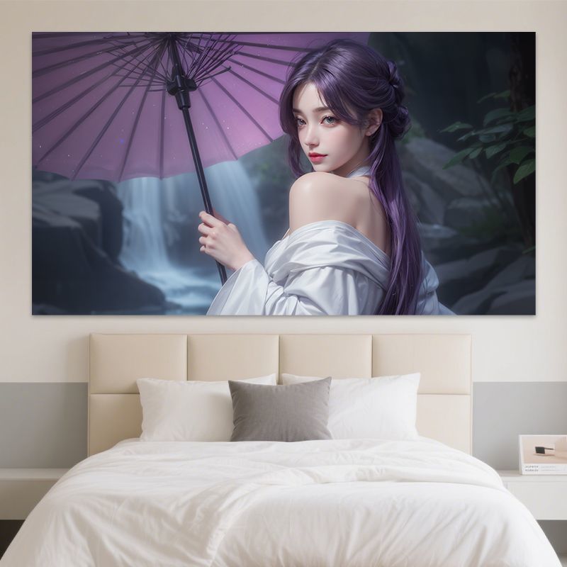 新款动漫美女ins风墙贴宿