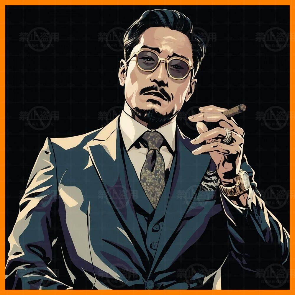美式猛男个性创意海报贴