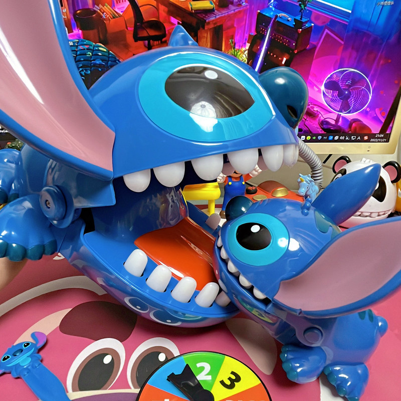 儿童熊猫咬人玩具老鼠b站同款亲子游戏牙齿咬手指桌面聚会游戏