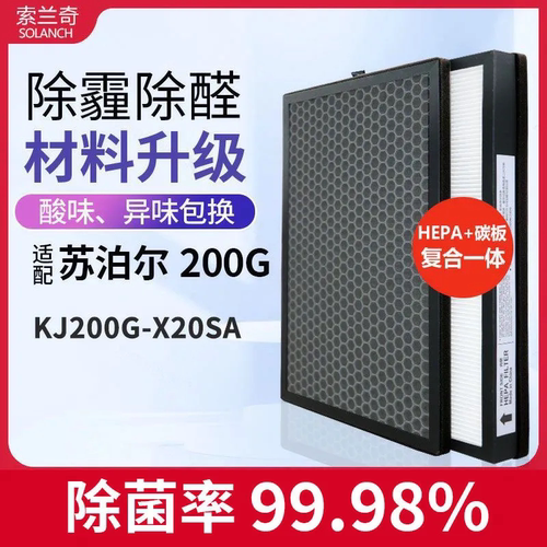 适配苏泊尔空气净化器滤芯滤网KJ200G-X20SA/620G-S30/KJG420-X1