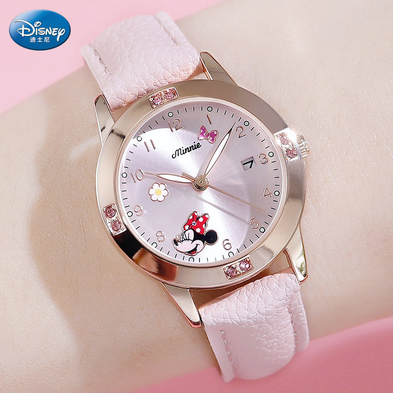 迪士尼儿童手表女孩中小学生夜光可爱女童冰雪奇缘卡通防水电子表