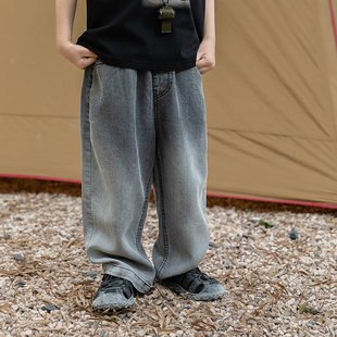 米修叻 男童夏季薄款天丝牛仔长裤 中小童超薄凉感裤子夏2025新款