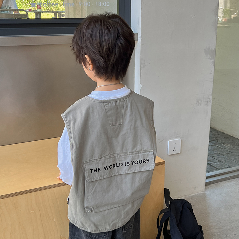 新款春秋外穿男童马甲米修叻外搭