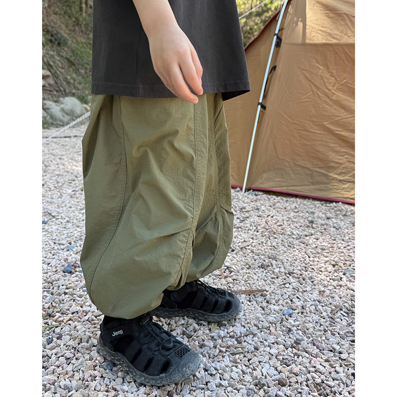 米修叻「UPF100+」 男童機(jī)能速干長(zhǎng)褲超輕防曬褲兒童夏季薄款褲子