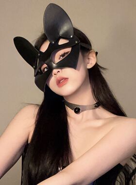 猫女狐狸面具女日系性感万圣节派对舞会装扮道具cos半脸面罩眼罩